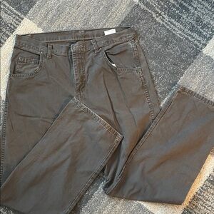 Gray Straight-Leg Jeans